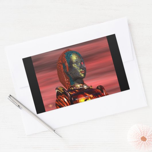 ARES RECHTHOEKIGE STICKER (Envelop)