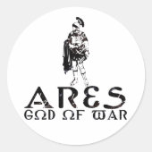 Ares Ronde Sticker (Voorkant)