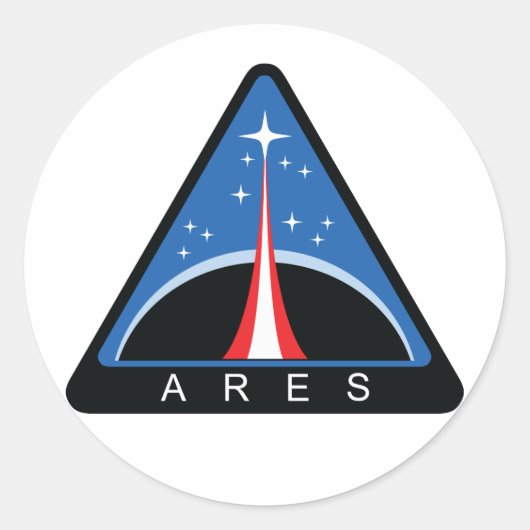 Ares Ronde Sticker (Voorkant)