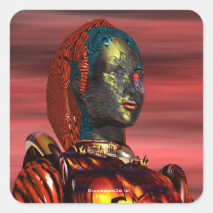 ARES VIERKANTE STICKER