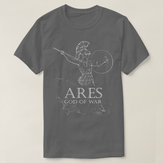 Ares War God Greek Mythology T-shirt (Design voorkant)