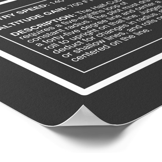 Aresti Aerobatic Half-Cuban Poster Super Decathlon (Hoek)