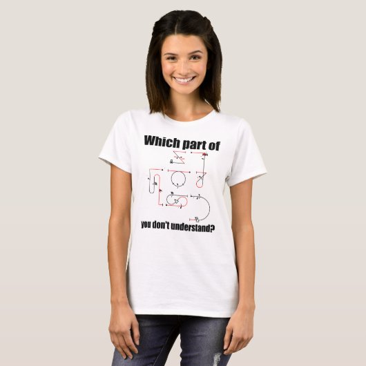 Aresti Symbol Aerobatic Pilot Maneuvers T-shirt (Voorkant volledig)