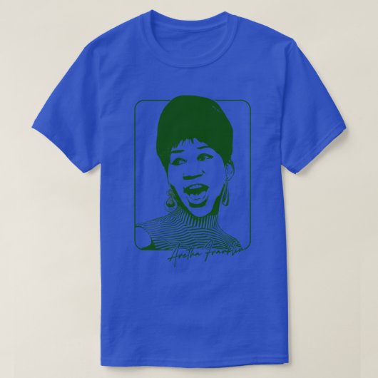 Aretha Franklin Retro Soul Fan Design T-shirt (Design voorkant)