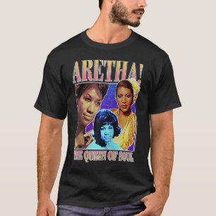 Aretha Franklin Triple Queen of Soul Raglan T-shirt