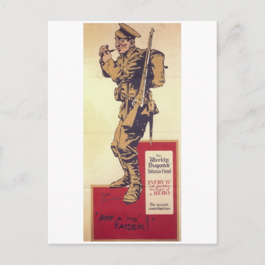 Arf a mo'Kaiser! (1914)_Propaganda-Poster Briefkaart (Voorkant)