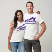 ARF Co-op: paars op wit T-shirt (Unisex)