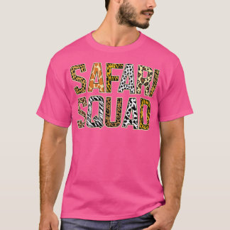Arfica Safari Squad Zoo African Wildlife Summer Va T-shirt