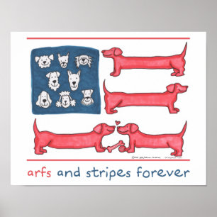 Arfs & Stripes voor altijd Poster