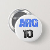 ARG 10! RONDE BUTTON 5,7 CM (Voorkant /achterkant)