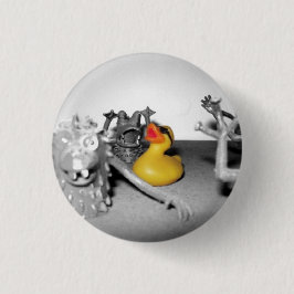 Arg. Monsters!' Rubber Duck Button (klein)