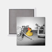 'Arg! Monsters!' Rubberen eendenmagneet Magneet (Voorkant / Achterkant)