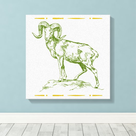 Argali Canvas Afdruk (Insitu (Houten vloer))