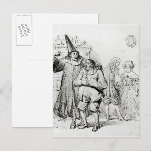 Argan en Monsieur Purgon Briefkaart (Voorkant / Achterkant)