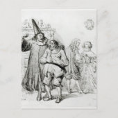 Argan en Monsieur Purgon Briefkaart (Voorkant)