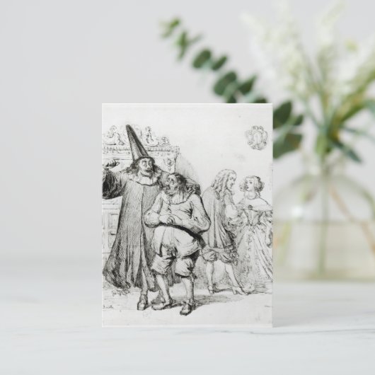 Argan en Monsieur Purgon Briefkaart (Staand voorkant)