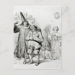 Argan en Monsieur Purgon Briefkaart