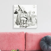 Argan en Monsieur Purgon Canvas Afdruk (Insitu (Woonkamer))