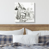 Argan en Monsieur Purgon Canvas Afdruk (Insitu (Slaapkamer))