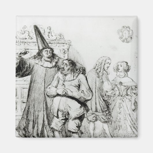 Argan en Monsieur Purgon Magneet (Voorkant)