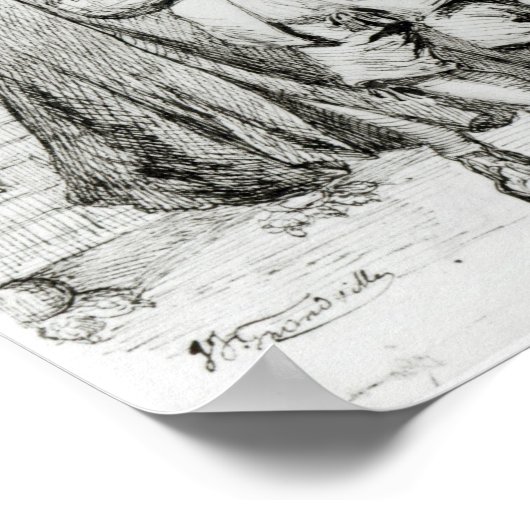 Argan en Monsieur Purgon Poster (Hoek)