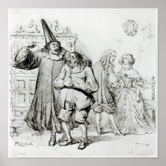 Argan en Monsieur Purgon Poster (Voorkant)