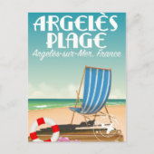 Argelès Plage, Argelès-sur-Mer, Frankrijk Briefkaart (Voorkant)