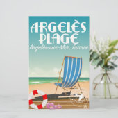 Argelès Plage,Argelès-sur-Mer, Frankrijk Briefpapier (Staand voorkant)