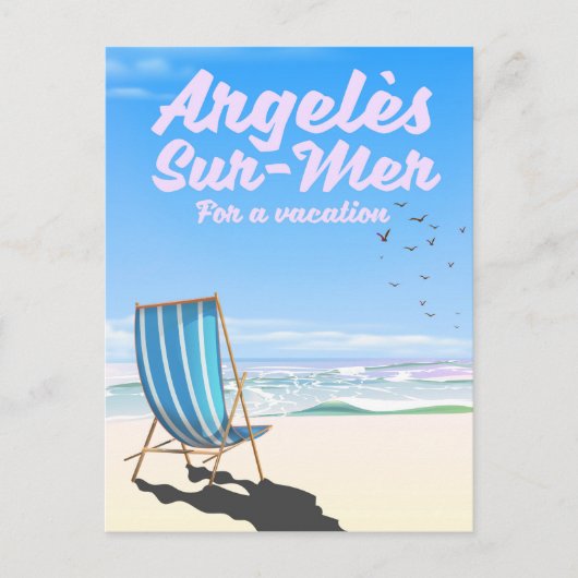 argelès-sur-mer Frankrijk reisposter Briefkaart (Voorkant)