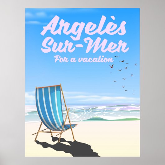 argelès-sur-mer Frankrijk reisposter Poster (Voorkant)
