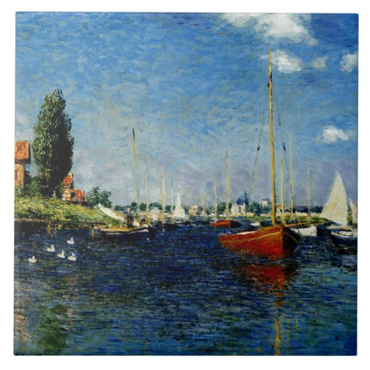 Argenteuil, beroemd schilderij, tegeltje (Voorkant)