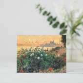 Argenteuil, Bloemen langs de rivieroever, Briefkaart (Staand voorkant)