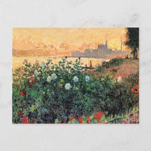 Argenteuil, Bloemen langs de rivieroever, Briefkaart (Voorkant)