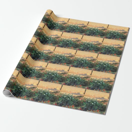 Argenteuil, Bloemen langs de rivieroever, Cadeaupapier (Uitgerold)