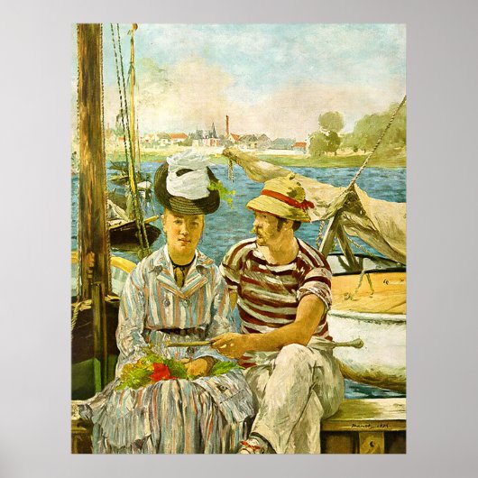 Argenteuil Edouard Manet Poster (Voorkant)