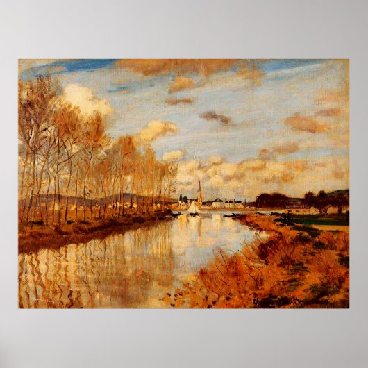 Argenteuil, gezien van de kleine zwijnarm poster (Voorkant)