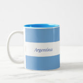 Argentian Flag Tweekleurige Koffiemok (Links)