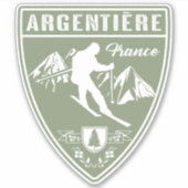Argentiere France Sticker (Voorkant)