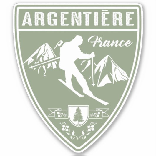 Argentiere France Sticker (Voorkant)