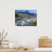 Argentiere glacier French Alps Poster (Keuken)