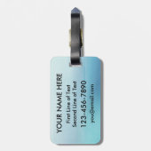 Argentijns-Amerikaans Bagagelabel van het hart (Achterkant verticaal)