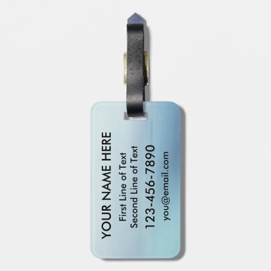 Argentijns-Amerikaans Bagagelabel van het hart (Achterkant verticaal)