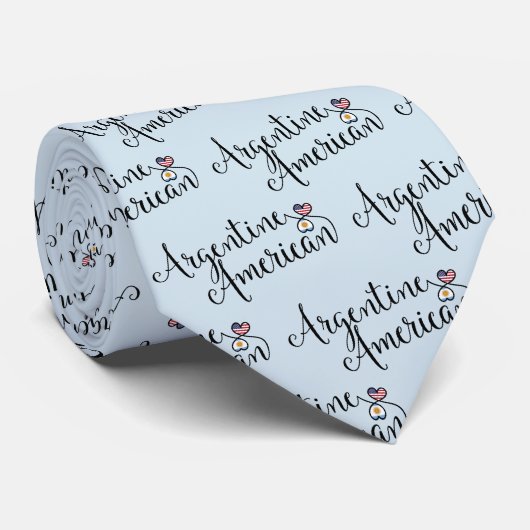 Argentijns-Amerikaans Stropdas van het hart (Opgerold)
