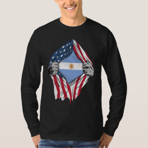 Argentijns bloed in me Argentijnse vlag T-shirt