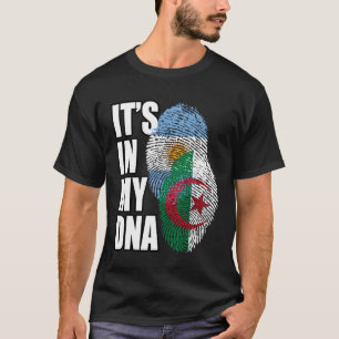 Argentijns en Algerijns Mix DNA Flag Erfgoed T-shirt