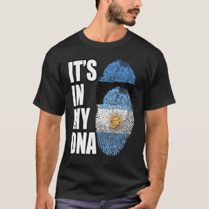 Argentijns en Ests Mix DNA Flag Heritage T-shirt
