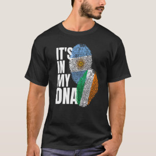 Argentijns en Iers Mix DNA Flag Heritage T-shirt