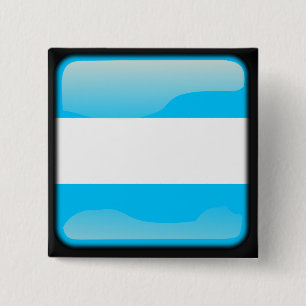 Argentijns gepolijst vierkante button 5,1 cm