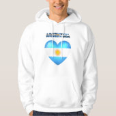 Argentijns hart hoodie (Voorkant)