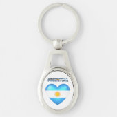 Argentijns hart sleutelhanger (Voorkant)